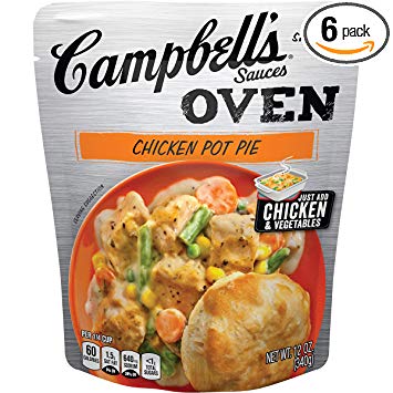 Campbell's Oven Sauces Chicken Pot Pie, 12 oz. (Pack of 6)