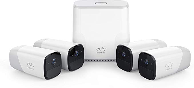 Eufy Cam Wire Free HD Security 4-Camera Set, (T8807CD3)