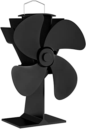 Home-Complete Stove Fan- Heat Powered Fan for Wood Burning Stoves or Fireplaces-Quiet and Low Maintenance, Disperses Warm Air Through House