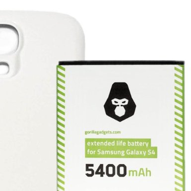 Gorilla Gadgets 6500mAh Extended Battery and Back Cover for Samsung Galaxy GT-N7100, SGH-T889, SGH-i317, Sprint Galaxy SPH-L900 and Verizon SCH-i605 - Black