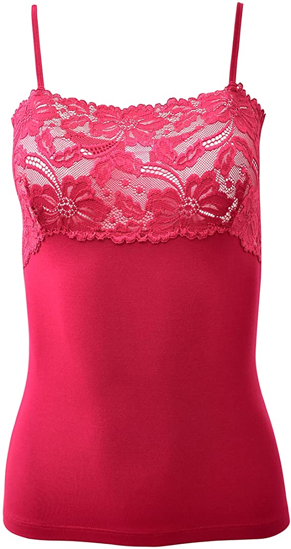 EGI Luxury Modal Women's Lace-Trimmed Camisole. Proudly Made in Italy.