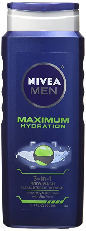 Nivea For Men Maximum Hydration 3-in-1 Body Wash - 16.9 oz