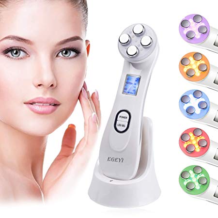 Skin Care Beauty Machine, LED Light Therapy Anti Aging Skin Rejuvenation Skin Tightening Machine High Frequency Facial Machine, Face Lift Machin Improves The Appearance Of Skin Damaged By Wrinkles