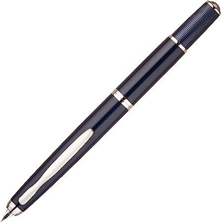 PILOT Fountain Pen Capless Fermo, Dark Blue Body, F-Nib