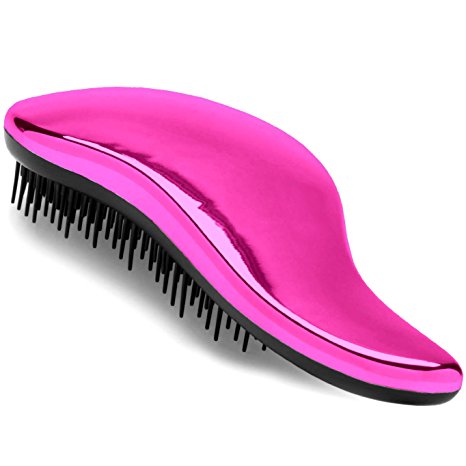 #1 BEST Detangling Brush - Lily England Detangler Hairbrush for Wet, Dry, Fine, Thick & Kids Hairbrush. No More Tangle! 100% Lifetime 'Happiness' Guarantee! Pink