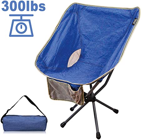 GALSOAR Camping Chairs, Outdoor Portable Backpacking Folding Chairs with Carry Bag, Heavy Duty 300 lbs Capacity, for BBQ, Beach, Travel, Picnic, Hiking, Fishing