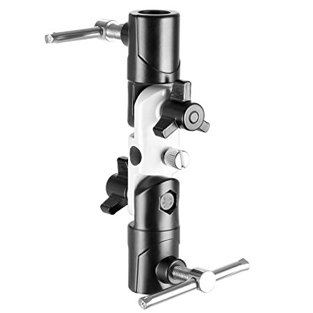 Neewer® Photo Studio U-shape Flash Bracket Umbrella Holder with Swivel/Tilt Head and 1/4" and 3/8" Screw Mount, Mountable to Light Stand and Tripod, for Canon 580EXII 580EX 550EX 540EZ 430EXII Nikon SB900 SB800 SB700 SB600 SB28 Pentax 540FGZ 500FGZ 360FGZ Olympus F50R F50 F36R F36 and Other Speedlite Flash with Universal Hotshoe