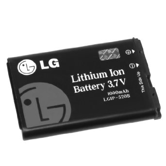 LG IP520BSTD 1000mAh Original OEM Battery for the LG VX5400, VX5500, VX8350, Helix UX310, MN180 Select and VX8360 - Non-Retail Packaging - Black