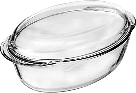 Pyrex Essentials Glass oval Casserole high resistance, 3 L
