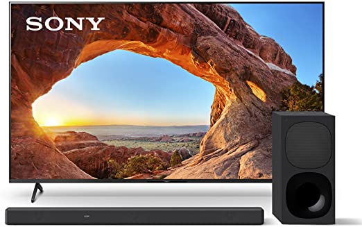 Sony X85J 65 Inch TV: 4K Ultra HD LED Smart Google TV with Dolby Vision HDR and Alexa Compatibility 2021 Model with HT-G700: 3.1CH Dolby Atmos/DTS:X Soundbar with Bluetooth Technology