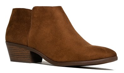 Western Ankle Boot- Cowgirl Low Heel Closed Toe Casual Bootie - Comfortable Walking Slip on Boot by J. Adams