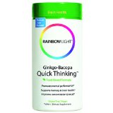 Rainbow Light Ginkgo-Bacopa Quick Thinking Dietary Supplement Tablets 60 tablets