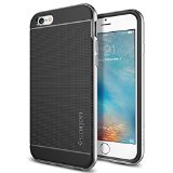 iPhone 6s Case Spigen Metallized Buttons Neo Hybrid Case for Apple iPhone 6  iPhone 6s - Satin Silver