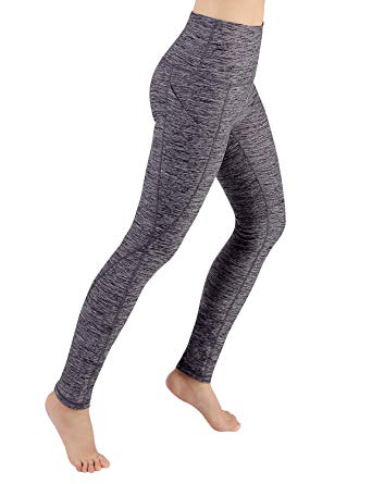 ODODOS High Waist Out Pocket Yoga Pants Tummy Control Workout Running 4 Way Stretch Yoga Leggings