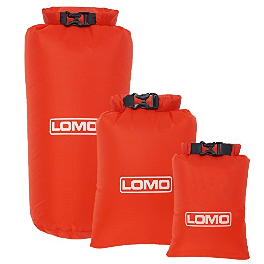 Lomo 3 Pack Lightweight Dry Bags. 8L, 6L, 3L