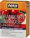 Now Foods Cran and Mannose with Probiotics Drink Sticks 24 Count