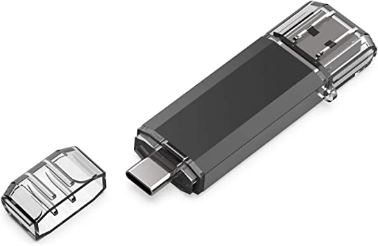 VANSUNY 128GB USB C Flash Drive 2 in 1 OTG USB 3.0   USB C Memory Stick with Keychain Dual Type C USB Thumb Drive Photo Stick Jump Drive for Android Smartphone, Computers, MacBook, Tablets, PC