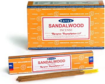 Satya 12 Pack 15g Incense Sticks - Sandalwood