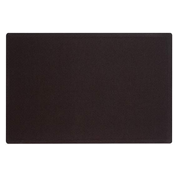 Quartet Oval Office Frameless Fabric Bulletin Board, 3 x 2 Feet, Black, One Board per Order (7683BK)