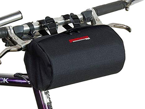 Bushwhacker Cody Black - Bicycle Handlebar & Seat Bag Cycling Pack Bike Cylinder Saddle Bag Rear Front Accessories Frame