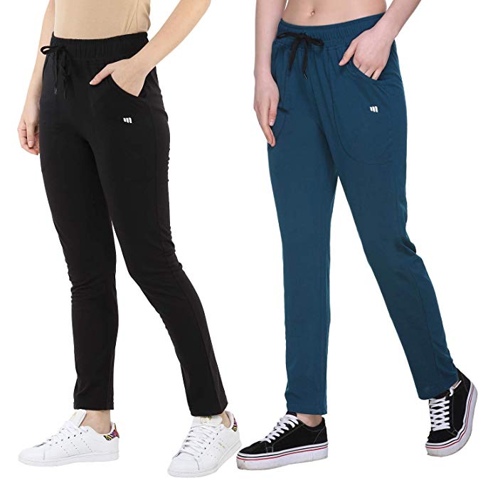 Modeve ® Women's Cotton Track Pants Combo Pack of 2 for Summer