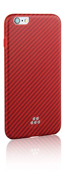 Evutec Karbon SI Lorica Carrying Case for Apple iPhone 6 - Retail Packaging - Lorica Red/Orange