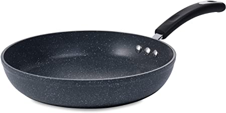 OZERI ZP17-20 8" Stone Earth Frying Pan by OZERI, with 100% APEO & PFOA-Free Stone-Derived Non-Stick Coating from Germany, 8-Inch, Anthracite Gray