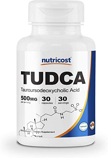 Nutricost Tudca 500mg, 30 Capsules (Tauroursodeoxycholic Acid) - Premium Quality, Gluten Free