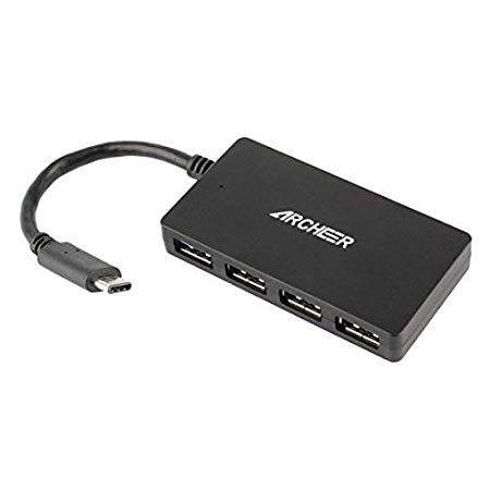 ARCHEER USB 3.1 Type-C 4-Port HUB Adapter Connector For New MacBook Chromebook Pixel 2015 Edition