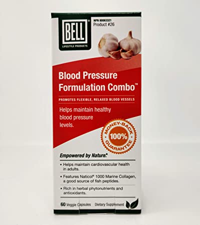Bell Blood Pressure Combo 60 Capsules, Improves blood pressure health