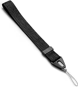 Ringke Hand Strap, Adjustable Wristlet Wrist Sturdy String Lanyard for Cell Phone Cases, Tablets, Camera, Keys, USB, ID Tag, Gaming Console, and more - Lettering Black 2