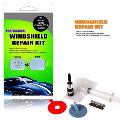 MATCC Set of Windscreen Windshield Repair Tool DIY Car Kit Wind Glass For Chip & Crack