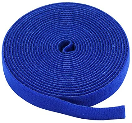 Monoprice Hook & Loop Fastening Tape 5 Yard/roll, 0.75-inch - Blue (105830)