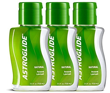 Astroglide Natural Liquid Personal Lubricant Our Natural Formula Is Not Made with Glycerin, Parabens, Fragrances, Flavors or Hormones. : Size 2.5 Oz. (Pack of 3)