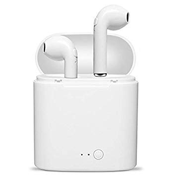 NEXKIT Bluetooth Earphone,Wireless Earbuds Headphones,Mini in-Ear Headset for Sport with Noise Canceling Stereo Sound Mic and Charging Box for iPhone, Android and Microsoft Cellphone-White