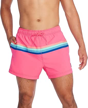 Speedo Men's Swim Trunk Short Length Redondo Striped