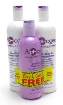Aphogee Trio Two-Step Protein Treats with 16 oz. Shampoo Free