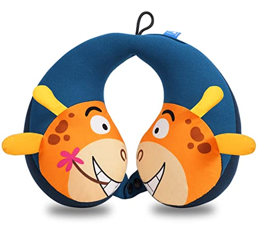 COOLBEBE Kids Neck Travel Pillow, Remarkable Head Chin Neck Support U-Shaped Animal Pillows for Child, Toddlers – Relax and Sleep Soundly Anytime Anywhere