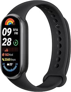 Xiaomi Smart Band 9 - Pulsera de Actividad, autonomía de hasta 21 días, Pantalla AMOLED con tasa de refresco de 60 Hz, 5ATM, App Mi Fitness, Negro (Versión ES)