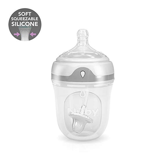 Nuby Comfort 360 Silicone Bottle, 5 Ounce