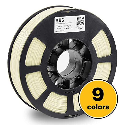 KODAK ABS Filament 1.75mm for 3D Printer, Natural, Dimensional Accuracy  /- 0.03mm, 750g Spool (1.7lbs), ABS Filament 1.75 Used as 3D Printer Filament to Refill Most FDM Printers