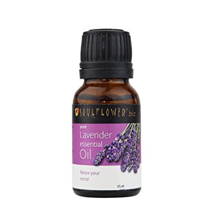 Soulflower Lavender Pure Aroma Essential oil, 15ml