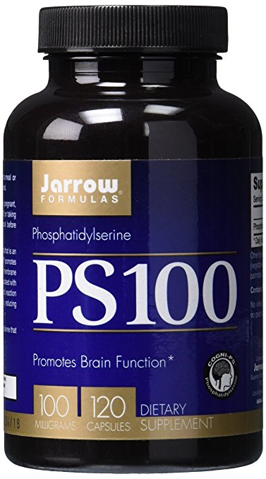 Jarrow Formulas PS100 100 mg Phosphatidylserine Promotes Brain Function, 120 Capsules