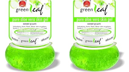 Green Leaf Pure Aloe Vera Skin Care Gel For Acne, Rash, 120g