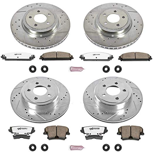 Power Stop K2853-26 Front & Rear Z26 Street Warrior Brake Kit Chrysler Dodge