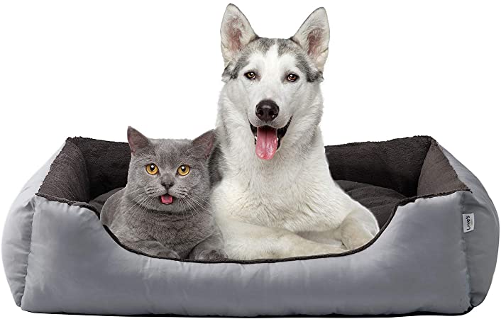 Love's cabin Round Donut Cat and Dog Cushion Bed, 20in Pet Bed For Cats or Small Dogs, Anti-Slip & Water-Resistant Bottom, Super Soft Durable Fabric Pet Supplies, Machine Washable Luxury Cat & Dog Bed