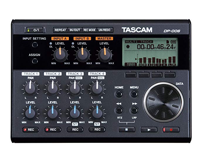 TASCAM DP-006 Digital Portastudio 6-Track Portable Multi-Track Recorder