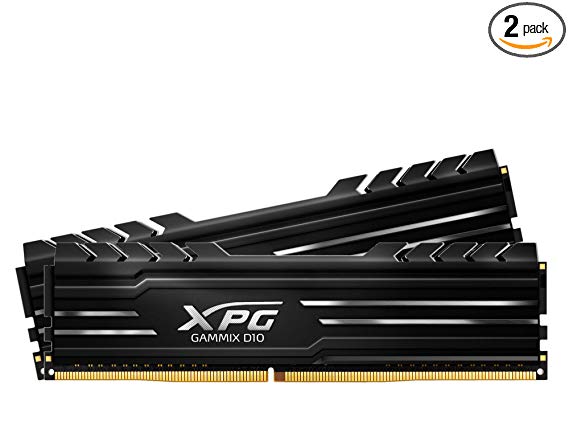 XPG Gammix D10 DDR4 3000MHz (PC4 24000) 32G (16GBx2) Memory Module Kit Black (AX4U3000316G16-DBG)