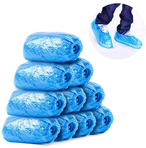 Powerdelux Shoe Covers Disposable Boot & Shoe Covers (100 Pack 50 Pairs) Waterproof Non-Slip Indoor Anti-soil Boot Cover for House Carpet Floor Protection