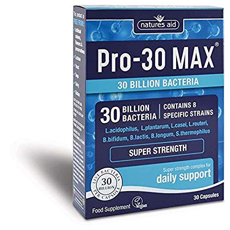 Natures Aid Pro-30 Max 30 Billion Daily Support, 30 Capsules